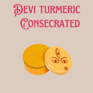 Devi Linga Bhairavi Turmeric SMALL Consecrated