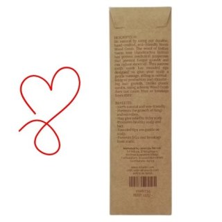 Neem wood comb (model with handle) - narrow teeth (handmade)