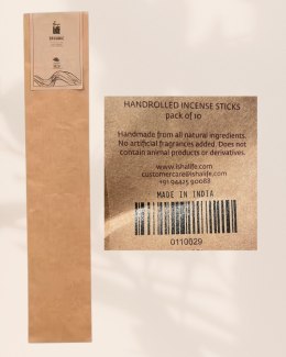 Kadzidełka Hand rolled Musk (Kasturi) incense/agarbatti (Pack of 10 sticks)