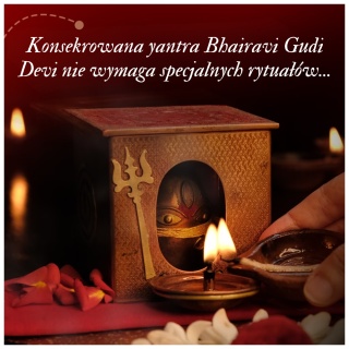 Consecrated Linga Bhairavi Gudi. Miniature Linga Bhairavi Devi form for your home.