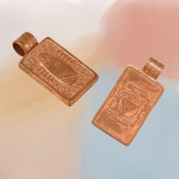 Linga Bhairavi Devi Copper Pendant Duży - Konsekrowany ISHA