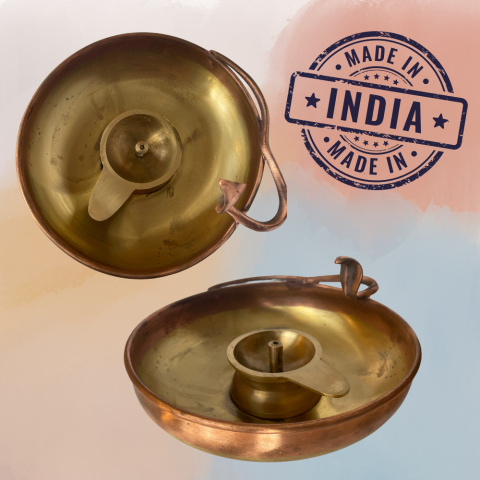 Dedicated lamp of Linga Jyoti. Unique design. Bring home the energies of Dhyanalinga