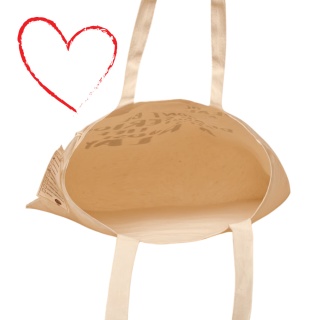 Organic Printed Bag Don't be dead serious about life...