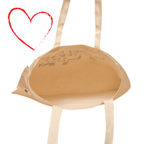 Organic Printed Bag Don't be dead serious about life...