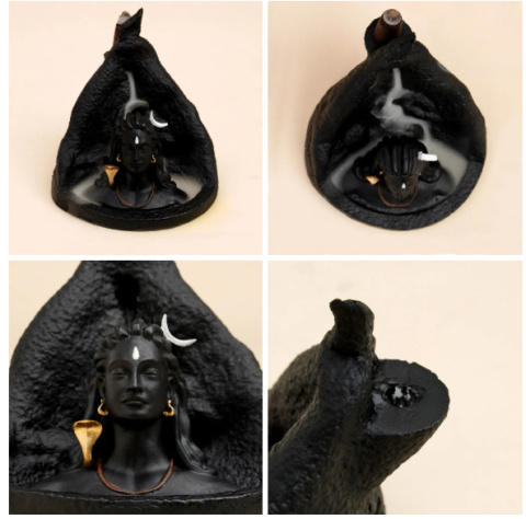 Adiyogi Backflow - Incense Holder + 15 Cones