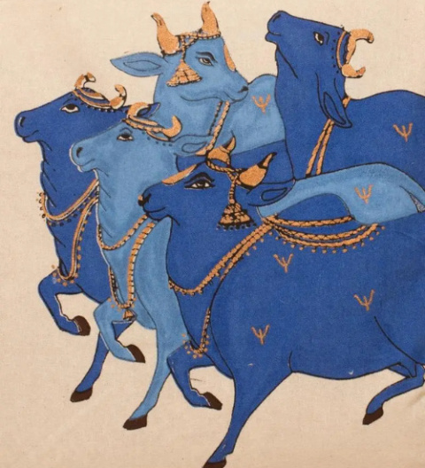 Nandi off-white cotton backpack ISHA