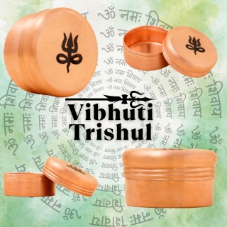 TRISHUL Copper Vibhuti Box (Medium) ISHA