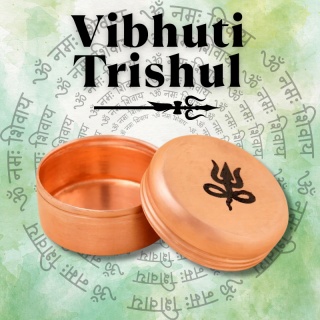 TRISHUL Copper Vibhuti Box (Medium) ISHA