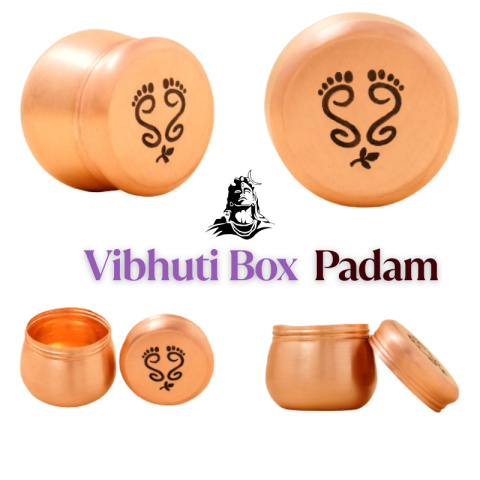 PADAM Barrel Copper Box for Vibhuti (High) ISHA