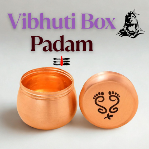 PADAM Barrel Copper Box for Vibhuti (High) ISHA