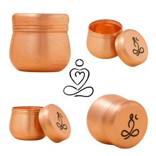 SADHAKA Copper Box for Vibhuti (High) ISHA