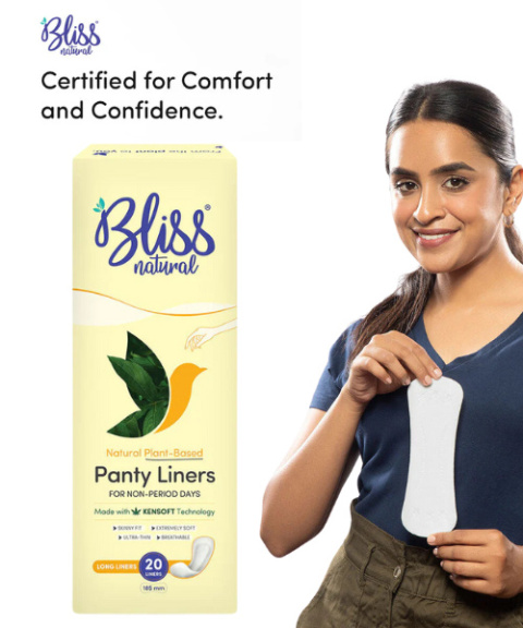 Bliss Natural - Panty Liners Bliss 100% Organic Sanitary Pads
