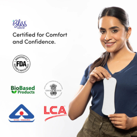 Bliss Natural - Panty Liners Bliss 100% Organic Sanitary Pads