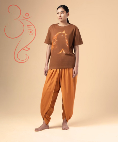 Dhoti - RUST - UNISEX spodnie