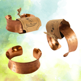 Copper bracelet 100% Copper ISHA wide