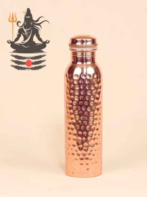 Copper bottle BIG hammered copper 950ml ISHA