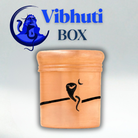 Copper box for vibhuti (high) - Naga