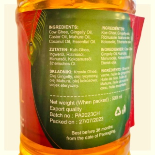 BIG Pooja Pancha Deepam Oil Lamp Oil 1 LITER