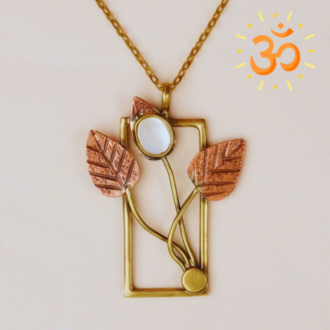 Mother of pearl Bezels - Mother of Pearl Beautiful Necklace ISHA