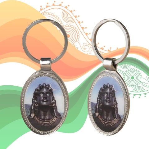 Adiyogi - Oval Keychain - Adiyogi - ISHA