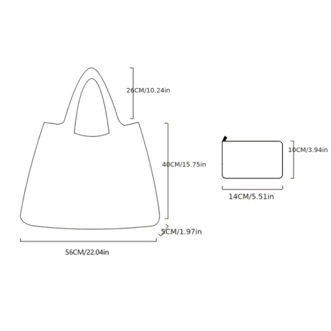 Blue Flowers - EKO Bag for Big Shopping