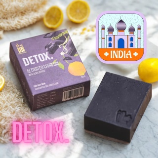 DETOX Handmade soap with activated charcoal and black pepper