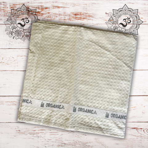 LARGE Organic Waffle Cotton Towel ISHA