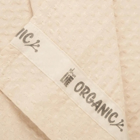 LARGE Organic Waffle Cotton Towel ISHA