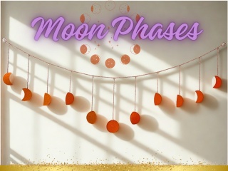 Adiyogi Moon Phases - Wall Hanging Moon Phases - Horizontal ISHA