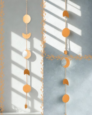 Adiyogi Moon Phases - Wall Hanging Moon Phases - Vertical ISHA