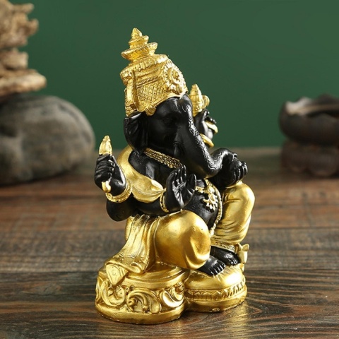 BLACK GANESHA The embodiment of Intelligence and Balance * Namaskaram Collection