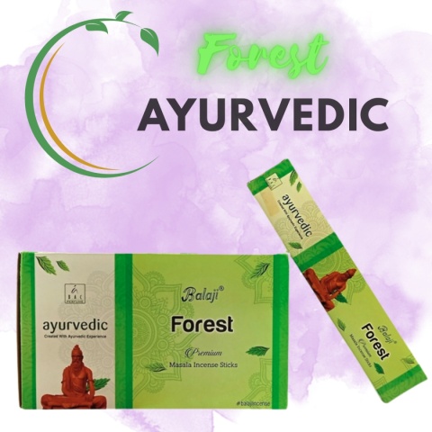 INDIAN INCENSE BALAJI FOREST AYURVEDIC PREMIUM MASALA 15g
