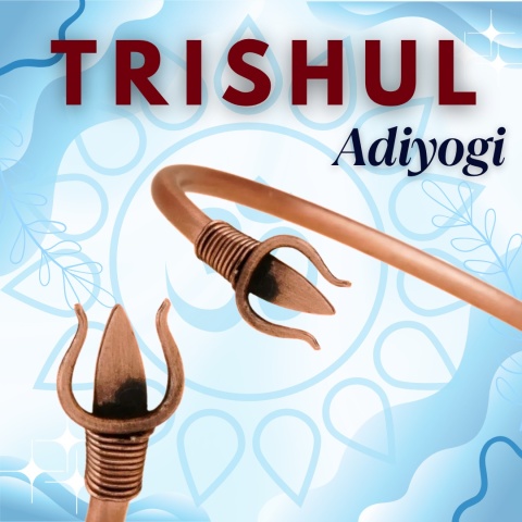 ISHA Trishul Snake Cuff bracelet 100% Copper