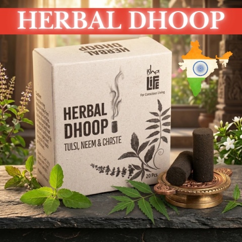 Herbal Dhoop (20 pcs). From Chaste, Tulsi and Neem.