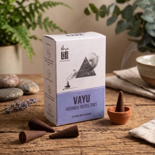 Handmade Natural AIR Fragrance Cone, 20 Pcs VAYU