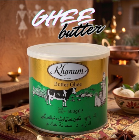 Khanum Butter Ghee – Pure Clarified Butter (500g)