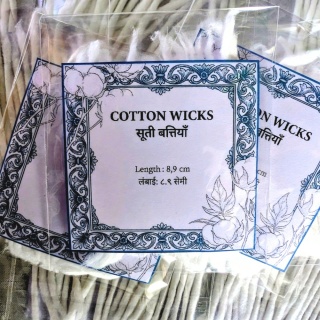 Cotton wicks LONG Diya lamps