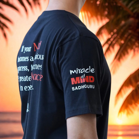 Miracle of Mind T-shirt Sizes ISHA UNISEX
