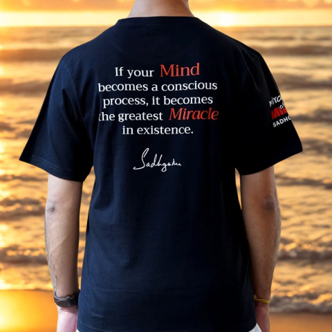 Miracle of Mind T-shirt Sizes ISHA UNISEX