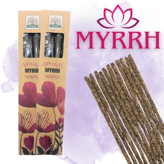 MYRRH MIRRA MASALA NATURAL BOTANICAL INCENSE STICKS 10 pcs.