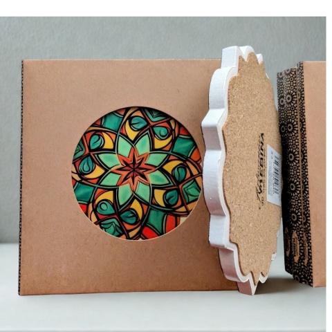 Mandir Ceramic stand from Grenada - beautiful and practical pattern 2