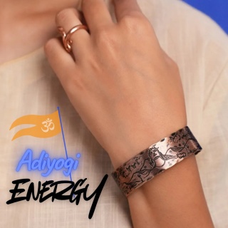 Copper Adiyogi bracelet