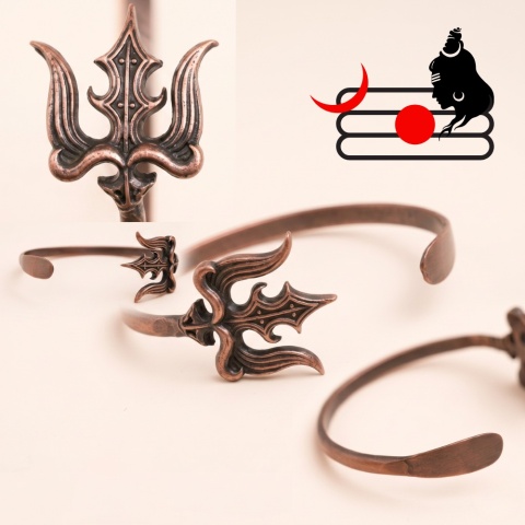 Copper Bracelet Mahashula (Triszul)