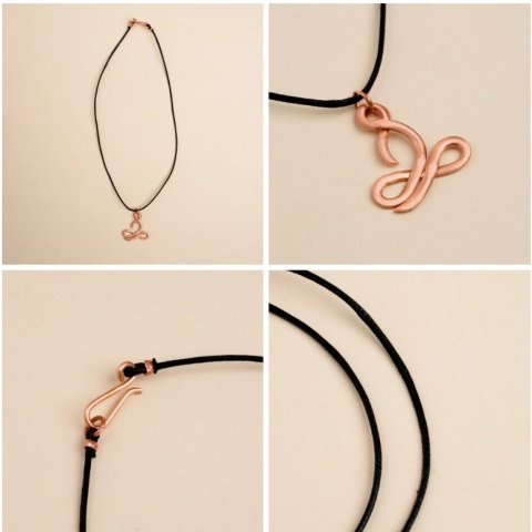 Copper Sadhaka Pendant with String - ISHA