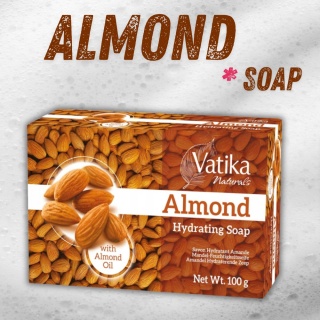 ALMOND Soap Bar ALMOND Soap Vatika Dabur 100g