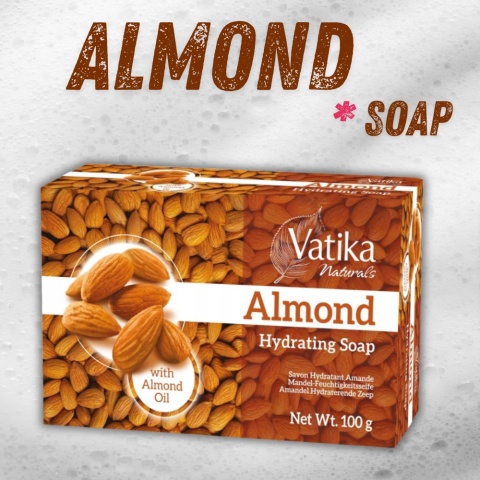 ALMOND Soap Bar ALMOND Soap Vatika Dabur 100g
