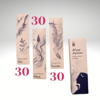 90 pcs. ADIYOGI ARPANAM Incense Stick Set 3 pcs. ISHA