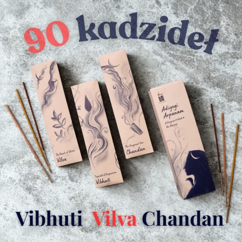90 pcs. ADIYOGI ARPANAM Incense Stick Set 3 pcs. ISHA