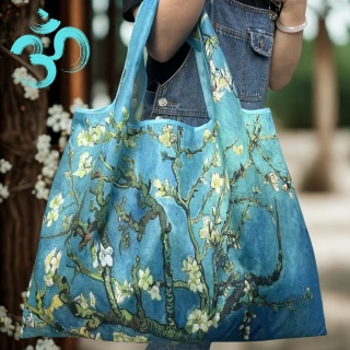 Blue Flowers - EKO Bag for Big Shopping