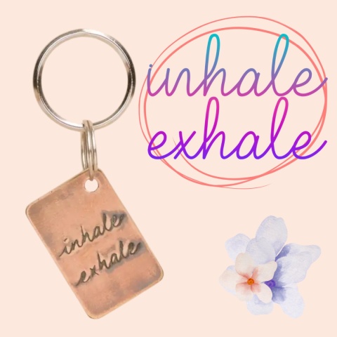 Inhale Exhale - Key Ring - ISHA Key Ring